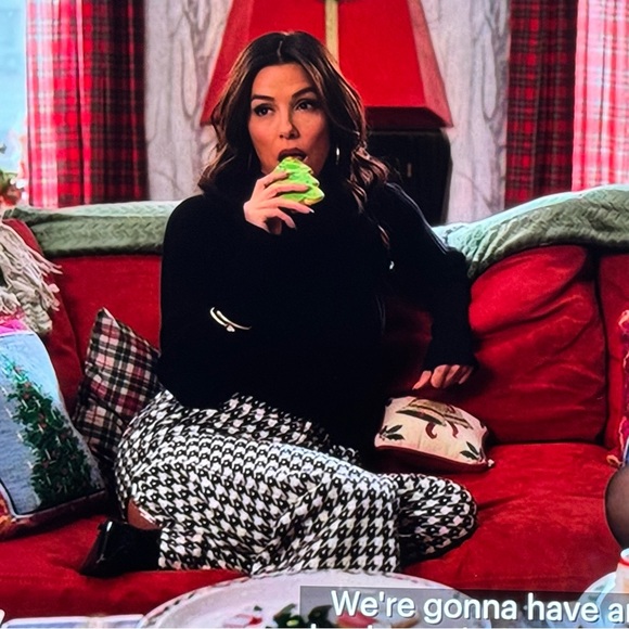 Wide Leg Vintage Wool Houndsooth black and white - Picture 8 of 10